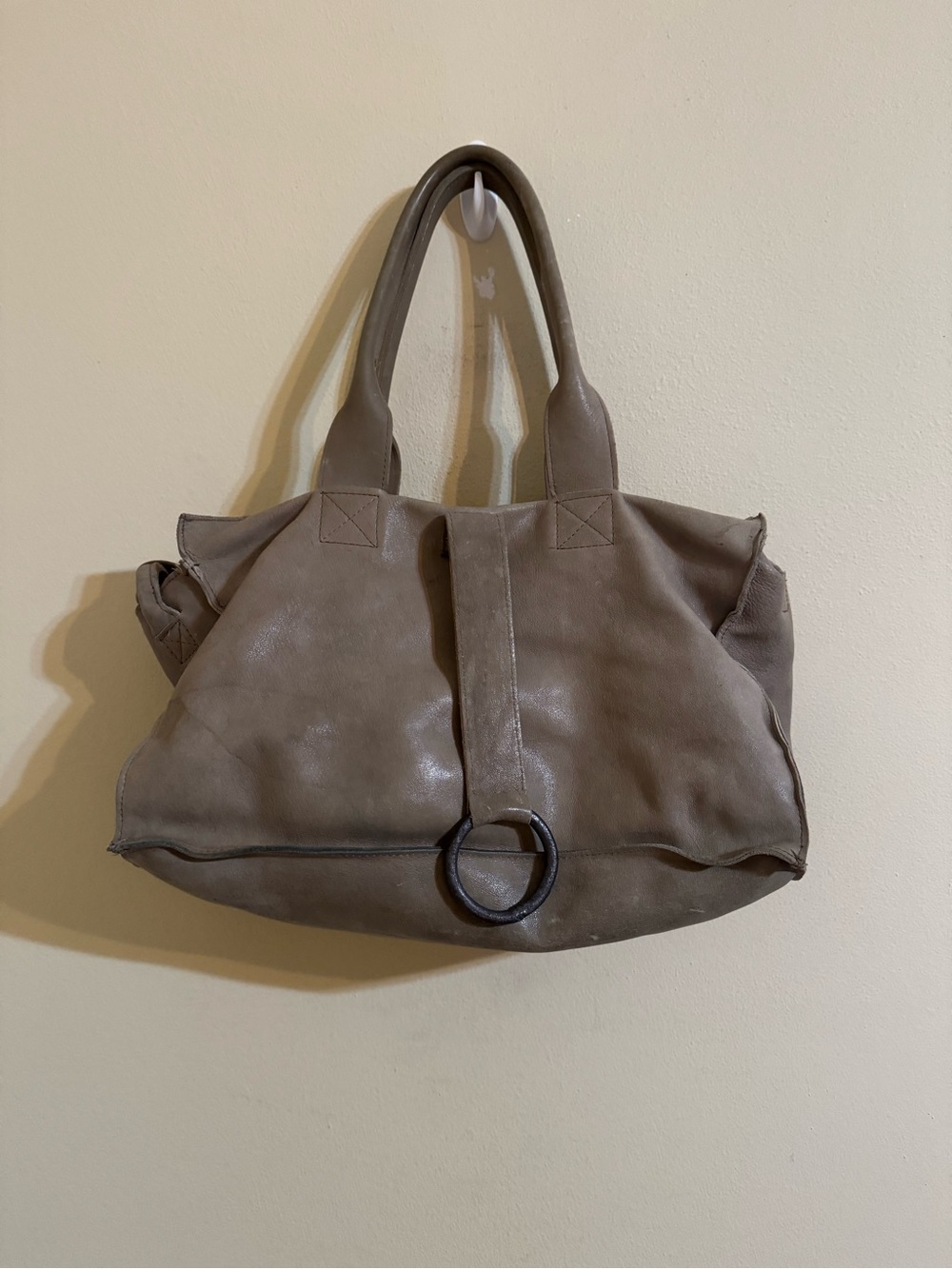 Tagliovivo Small Voyager Bag Vegetable Tanned Leather Malt